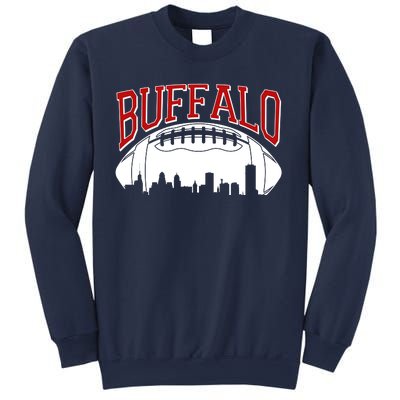 New York Skyline Buffalo Football Fan Sweatshirt