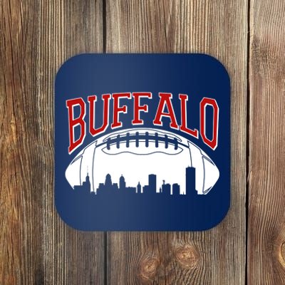 New York Skyline Buffalo Football Fan Coaster