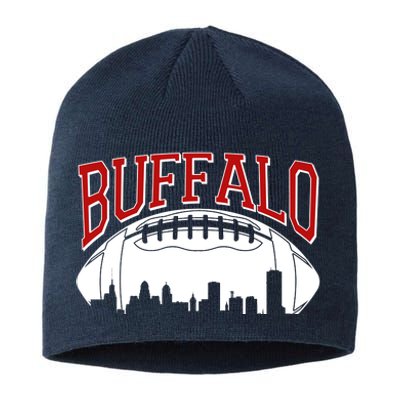 New York Skyline Buffalo Football Fan Sustainable Beanie