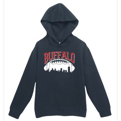 New York Skyline Buffalo Football Fan Urban Pullover Hoodie