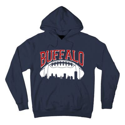 New York Skyline Buffalo Football Fan Tall Hoodie