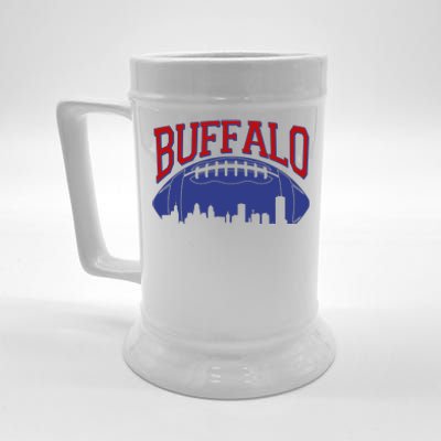 New York Skyline Buffalo Football Fan Beer Stein