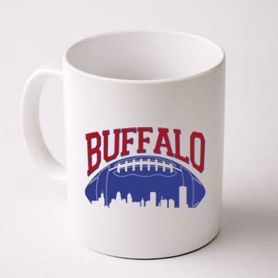 New York Skyline Buffalo Football Fan Coffee Mug