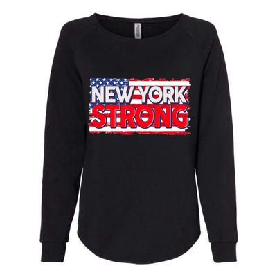 New York Strong Womens California Wash Sweatshirt