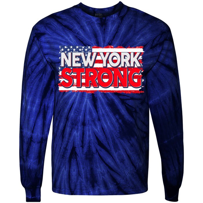 New York Strong Tie-Dye Long Sleeve Shirt