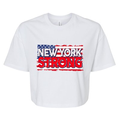 New York Strong Bella+Canvas Jersey Crop Tee