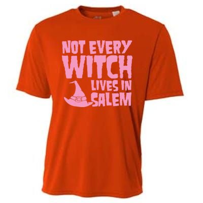 Not Every Witch Lives In Salem Cute Funny Wiccan Halloween Funny Gift Cooling Performance Crew T-Shirt