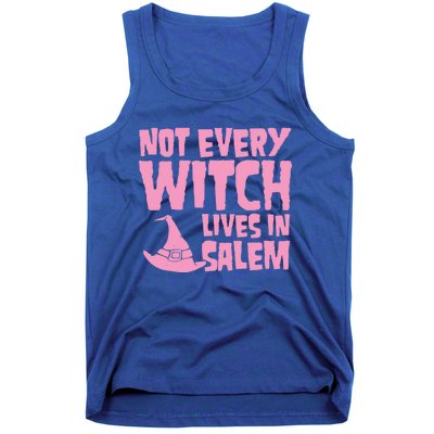 Not Every Witch Lives In Salem Cute Funny Wiccan Halloween Funny Gift Tank Top