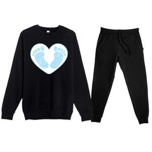 Newborn Feet Premium Crewneck Sweatsuit Set