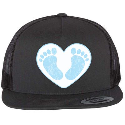 Newborn Feet Flat Bill Trucker Hat