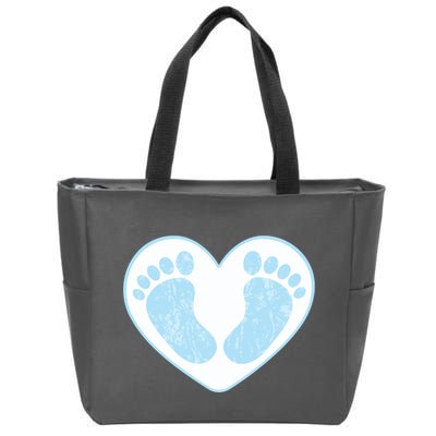 Newborn Feet Zip Tote Bag