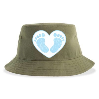 Newborn Feet Sustainable Bucket Hat