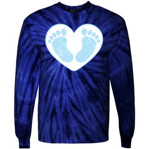 Newborn Feet Tie-Dye Long Sleeve Shirt