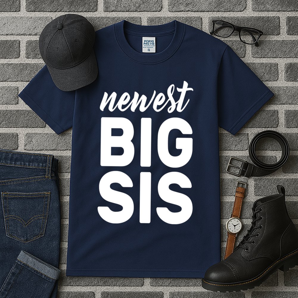 Newest Big Sis Tall T-Shirt