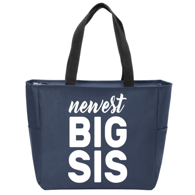 Newest Big Sis Zip Tote Bag