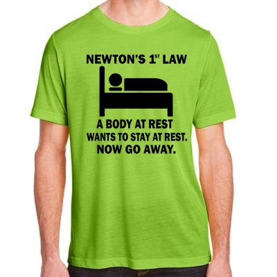 Newton's 1st Law A Body At Rest Adult ChromaSoft Performance T-Shirt