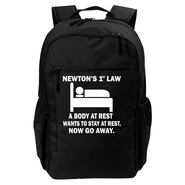 Newton's 1st Law A Body At Rest Daily Commute Backpack