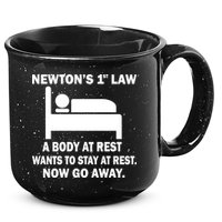 Newton's 1st Law A Body At Rest 15oz Campfire Ceramic Mug