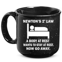 Newton's 1st Law A Body At Rest 15oz Campfire Ceramic Mug