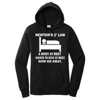 Newton's 1st Law A Body At Rest Women's Pullover Hoodie