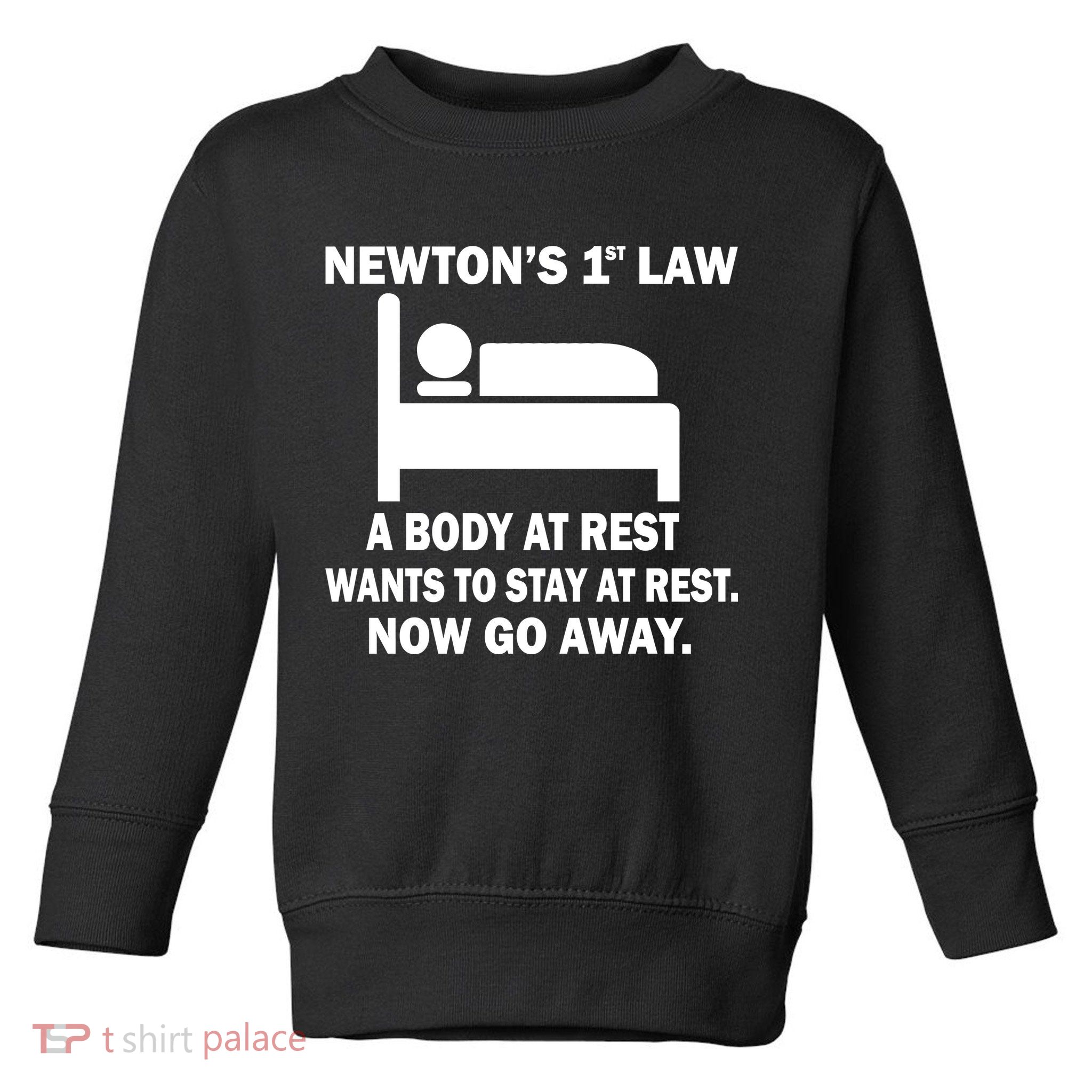 Newton's 1st Law A Body At Rest Toddler Sweatshirt