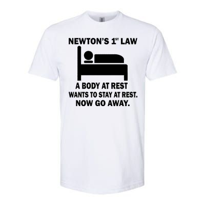 Newton's 1st Law A Body At Rest Softstyle® CVC T-Shirt