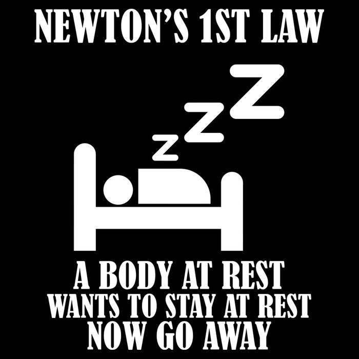 Newton's 1st Law Body At Rest Now Go Away Impact Tech Backpack