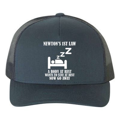 Newton's 1st Law Body At Rest Now Go Away Yupoong Adult 5-Panel Trucker Hat