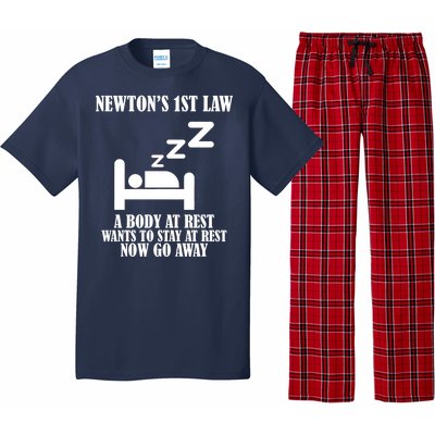 Newton's 1st Law Body At Rest Now Go Away Pajama Set