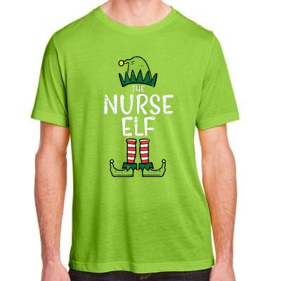 Nurse Elf Xmas Matching Christmas For Family Winter Scrub Adult ChromaSoft Performance T-Shirt