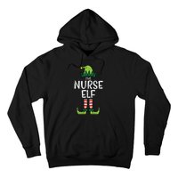 Nurse Elf Xmas Matching Christmas For Family Winter Scrub Hoodie