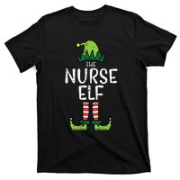 Nurse Elf Xmas Matching Christmas For Family Winter Scrub T-Shirt