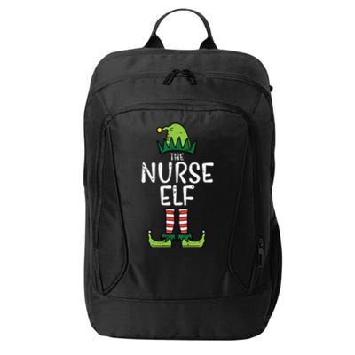 Nurse Elf Xmas Matching Christmas For Family Winter Scrub City Backpack