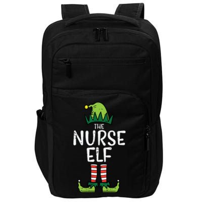 Nurse Elf Xmas Matching Christmas For Family Winter Scrub Impact Tech Backpack