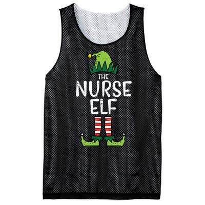 Nurse Elf Xmas Matching Christmas For Family Winter Scrub Mesh Reversible Basketball Jersey Tank