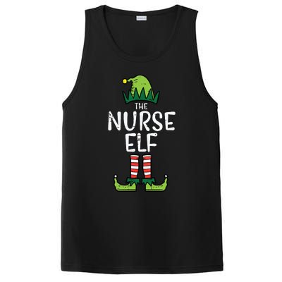 Nurse Elf Xmas Matching Christmas For Family Winter Scrub PosiCharge Competitor Tank