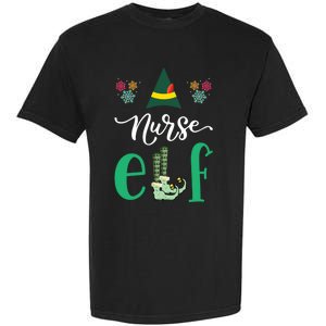 Nurse Elf Xmas Matching Christmas For Family Scrub Gift Garment-Dyed Heavyweight T-Shirt