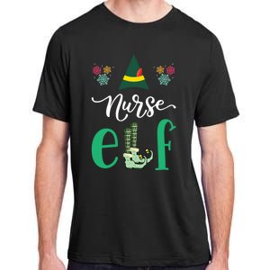 Nurse Elf Xmas Matching Christmas For Family Scrub Gift Adult ChromaSoft Performance T-Shirt