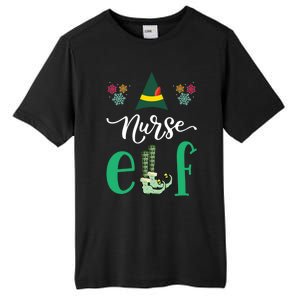 Nurse Elf Xmas Matching Christmas For Family Scrub Gift Tall Fusion ChromaSoft Performance T-Shirt