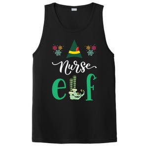 Nurse Elf Xmas Matching Christmas For Family Scrub Gift PosiCharge Competitor Tank