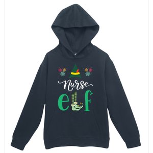 Nurse Elf Xmas Matching Christmas For Family Scrub Gift Urban Pullover Hoodie