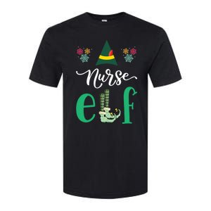 Nurse Elf Xmas Matching Christmas For Family Scrub Gift Softstyle CVC T-Shirt