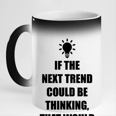 Next Trend Is Thinking 11oz Black Color Changing Mug