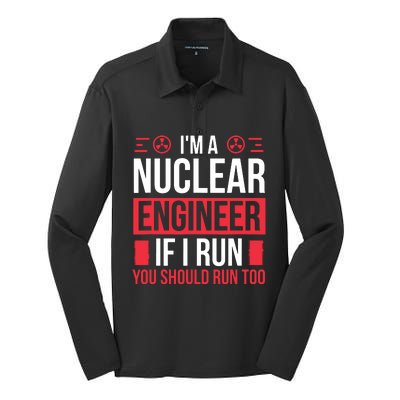 Nuclear Engineer You Should Run Too Nuclear Engineering Silk Touch Performance Long Sleeve Polo