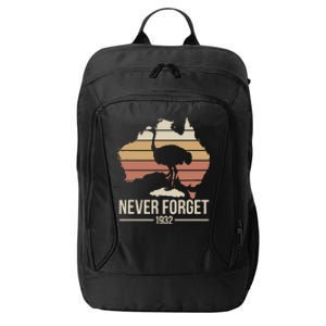 Never Forget 1932 Emu War Australia History Tribute City Backpack