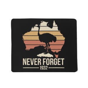 Never Forget 1932 Emu War Australia History Tribute Mousepad