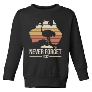 Never Forget 1932 Emu War Australia History Tribute Toddler Sweatshirt