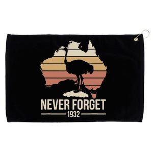 Never Forget 1932 Emu War Australia History Tribute Grommeted Golf Towel