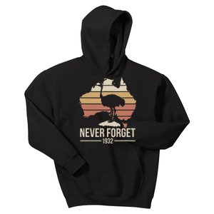 Never Forget 1932 Emu War Australia History Tribute Kids Hoodie