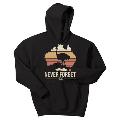 Never Forget 1932 Emu War Australia History Tribute Kids Hoodie